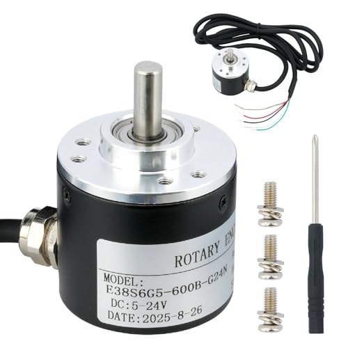 QSYZAIL 600 PPR incremental optical rotary encoder with A/B quadrature output and 6 mm shaft