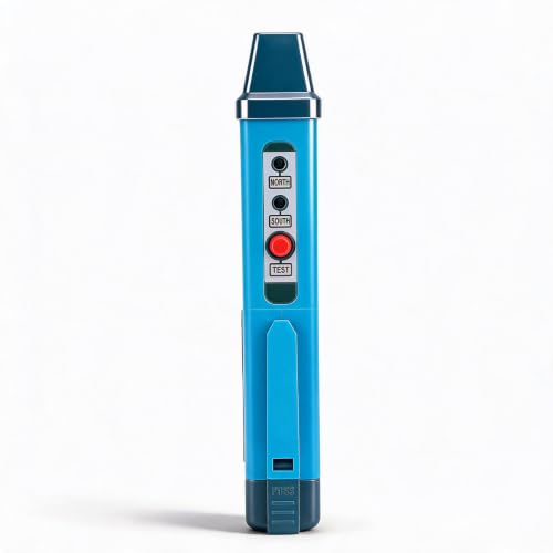 Zunate magnetic polarity tester pen with LED indicator for testing magnetic fields, shown on a white background
