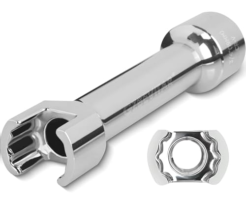 GZBEVITAR 1/2-inch drive 3/4-inch (19mm) strut channel impact socket on a plain background