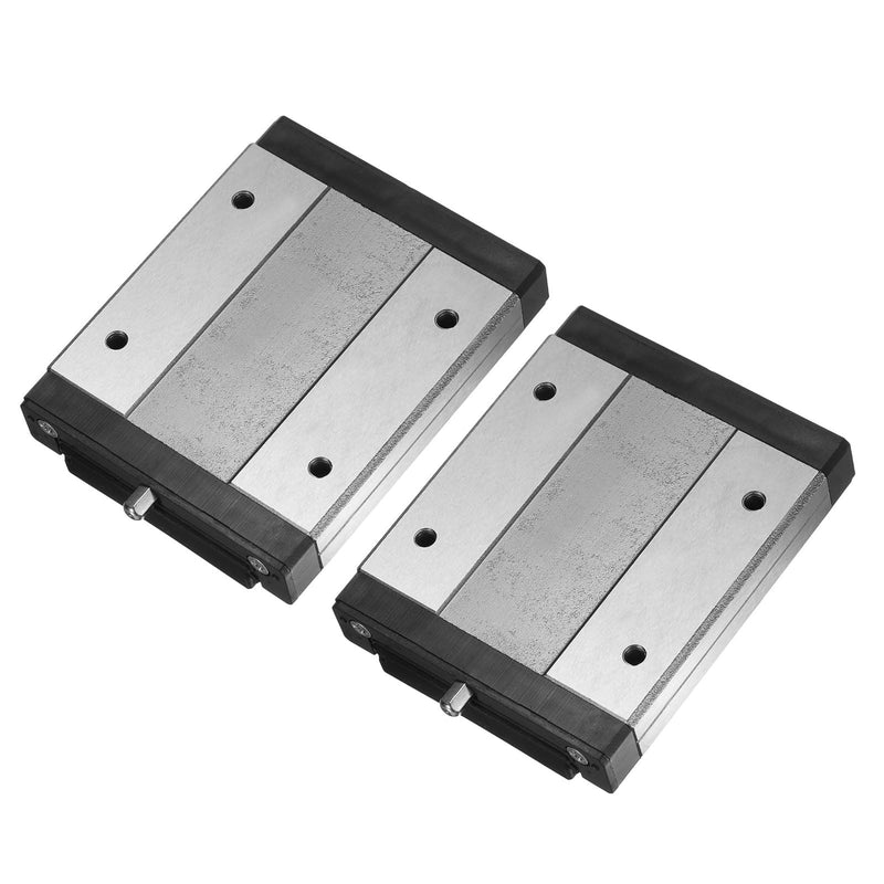 [Australia - AusPower] - uxcell 2pcs MGW15H Linear Bearing Sliding Carriage Block with Mini Guide for 42mm Linear Motion Slide Rail Guide, 3D Printer, CNC Machine 