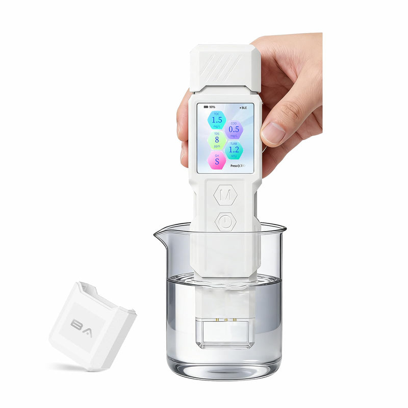[Australia - AusPower] - TDS Water Meter 9-in-1 with TOC COD TDS EC Turbidity Hardness UV254 SAL Temp, Water Quality Tester with 1.8 Inch IPS Screen for Tap Aquaculture Aquarium Pool Hydroponic Spa Well 