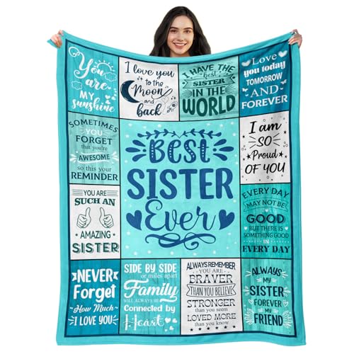 Sisters Birthday Gifts from Sister Brother, Sisters Blanket 60"X80" Sister Gifts 60"x80"