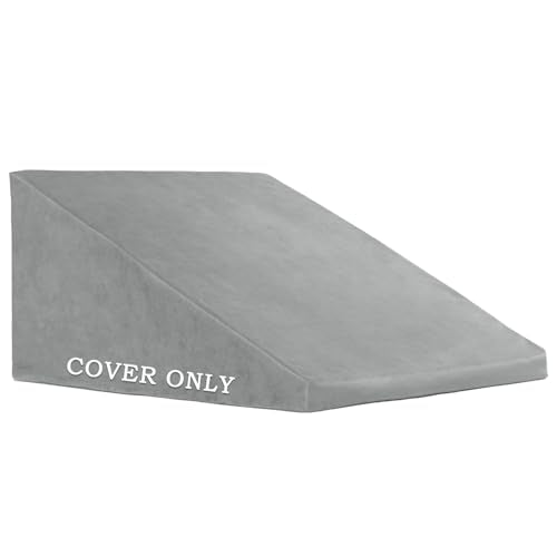 Light grey wedge pillow cover for 25x25x12.5 inch wedge pillow, made by VZLQZJMKY, suitable for body positioning and support.