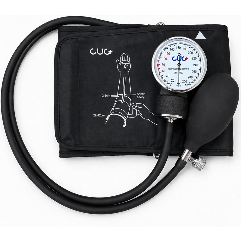 CUG Manual Blood Pressure Monitor, Aneroid Sphygmomanometer with Universal Adult Cuff Single Cuff