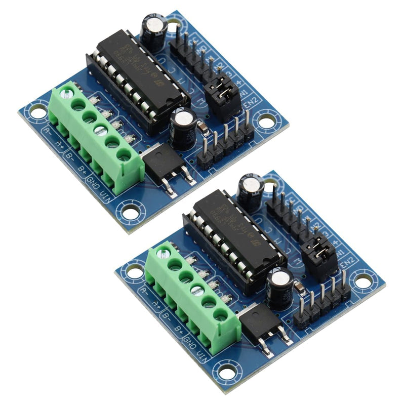 L293D Motor Drive Shield Mini 4CH 4CH Motor Driver Shielding DC4.5-25V Expansion Board Modules for Arduino (Pack of 2)