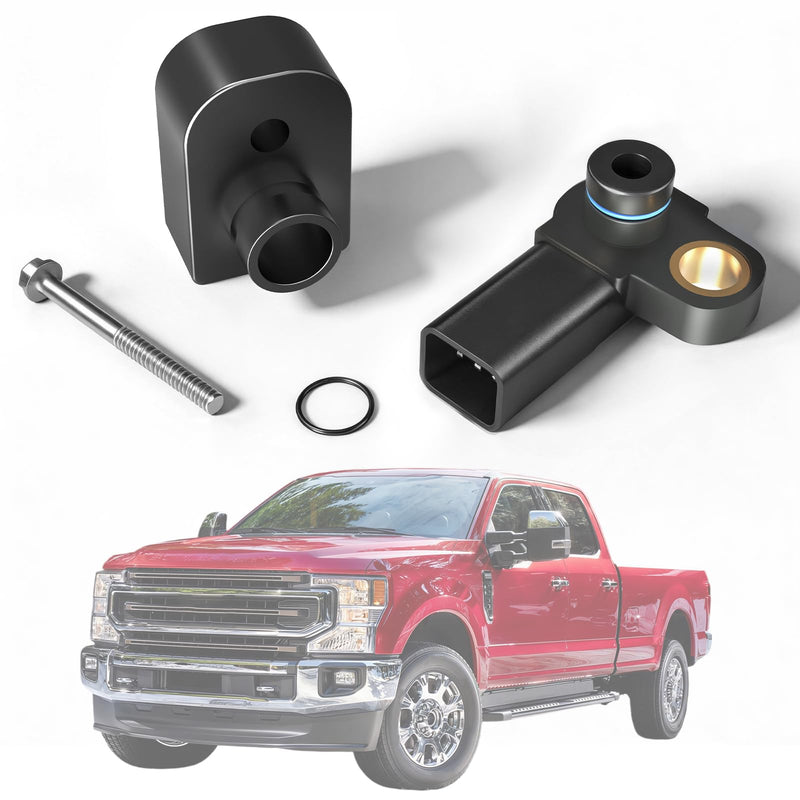 MAP Sensor with Black Spacer Kit Compatible with 2011-2019 Ford F-250 F-350 Super Duty 6.7L Diesel,Replacement for Manifold Absolute Pressure Sensor,BC3Z-9F479-A BC3Z-9F479-B BC3Z9F479B CX2372