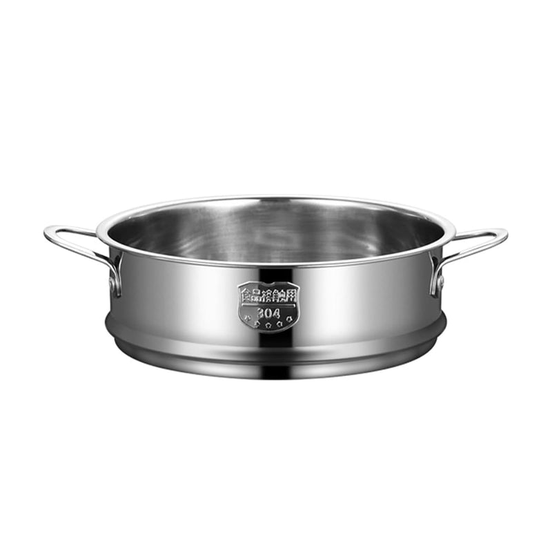 BinaryABC Stainless Steel Dumpling Steamer Basket for Pot,24cm Steamer Insert for Food Veggie Rice Noodle Roll (9.44INCH) 9.44INCH