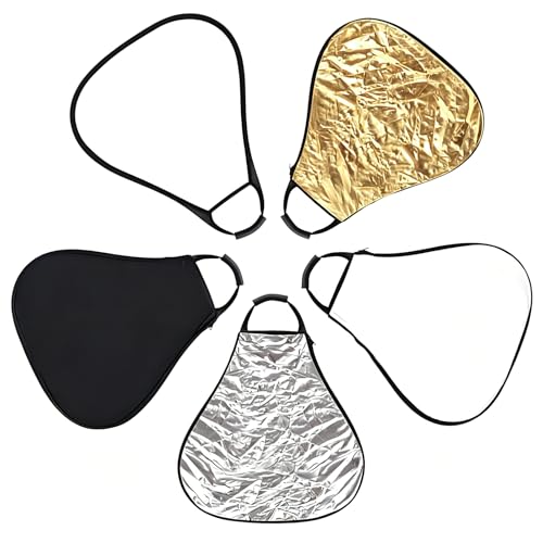 5 in 1 Triangle Reflector Photography with Handle (32in/80cm) 32in/80cm