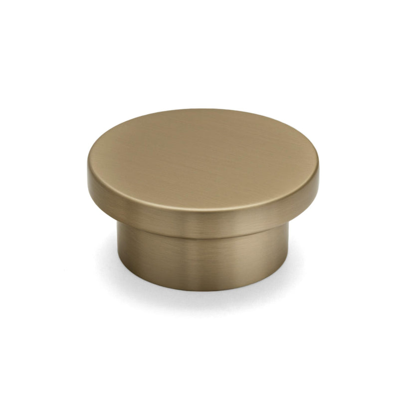 Goldenwarm 6 Pack Champagne Bronze Cabinet Knobs Round 1-5/8 Inch Cabinet Knob Zinc Alloy Dresser Drawer Knobs for Kitchen Bathroom Bedroom