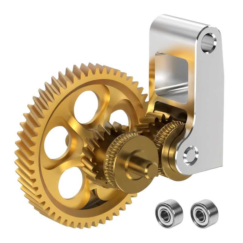 Extruder Gear for Bambu Lab X1 / X1C / X1E / P1P / P1S, Precision Brass Gear with Lightweight Aluminum Arm, Wear-Resistant Upgrade for Stable & Consistent Extrusion – 3D Printer Accessories X1/X1C/X1E/P1P/P1S