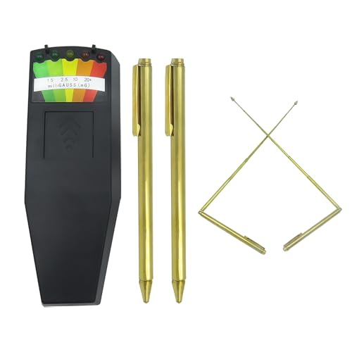 FOWBOA ghost hunting kit with spiritual EMF meter and two copper dowsing rods