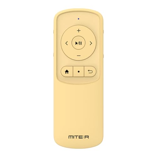 Bluetooth Remote Control Page Turner Clicker for Boox, e-Reader, TikTok Scrolling, YouTube Shorts, Reels, Camera, for iOS iPad iPhone, Android Galaxy Phone Tablet (Soft Yellow) Soft Yellow