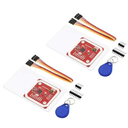 PN532 NFC NXP RFID Module V3 Kit AYWHP 2 Pieces Near Field Communication Reader Module Kit I2C, NFC RFID Card Read Module RFID Reader NFC Sticker Compatible with Arduino
