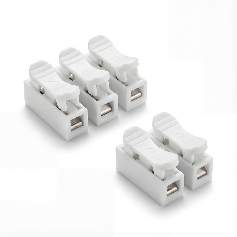 Lustre Terminals Set of 120 | Pack of 120 pluggable terminals CH2 (100) and CH3 (20) for cable connections.