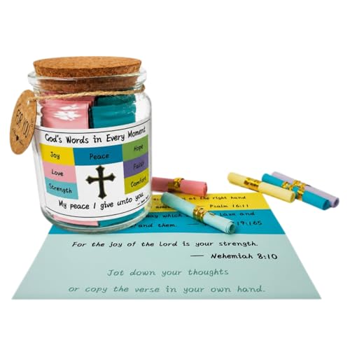 Bible Verse Jar for Women – Large Print & Writeable Scripture Strips Modern Language Version