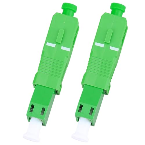 Simsky Pack of 2 Fibre Optic Adapters SC/APC to LC/APC (Male/Male), Hybrid Converter for CATV, Fibre Optic Modem & Distribution Frame - Stable & Efficient