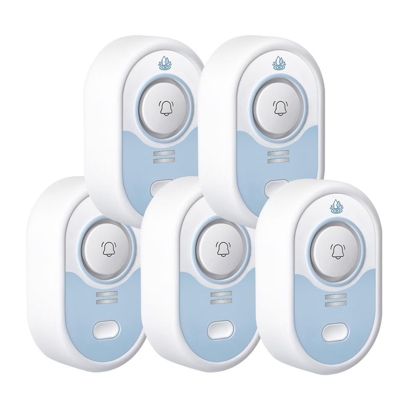 [Australia - AusPower] - Water Leak Detector with Loud Alarm, 100dB Siren & LED Flash, Water Sensor Alarm for Home, Basement, Sump Pump, Kitchen, Bathroom, RV, Water Heater, Indoor Outdoor 5-Pack 