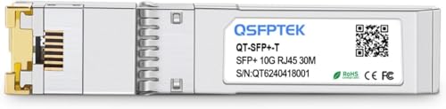 QSFPTEK Newest 10GBASE-T SFP+ RJ45 Transceiver up to 30 m, 10G SFP+ to RJ45 Copper Mini-GBIC Module for Arista SFP-10GE-T 10GBase-T: 30m (For Arista-1 Pack)
