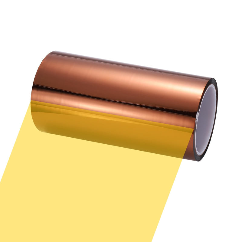 uxcell Heat Tape, 200mm x 33m (108ft) Polyimide Heat Transfer Sublimation Tape No Residue High-Temperature Resistant Tapes for Heat Press Soldering Circuit Board, Brown 200mm x 33m (108ft) 1