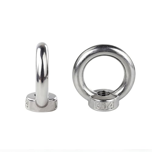 Ranstac M10 lifting eye nuts, ring-shaped eye bolt hardware, 5-piece set