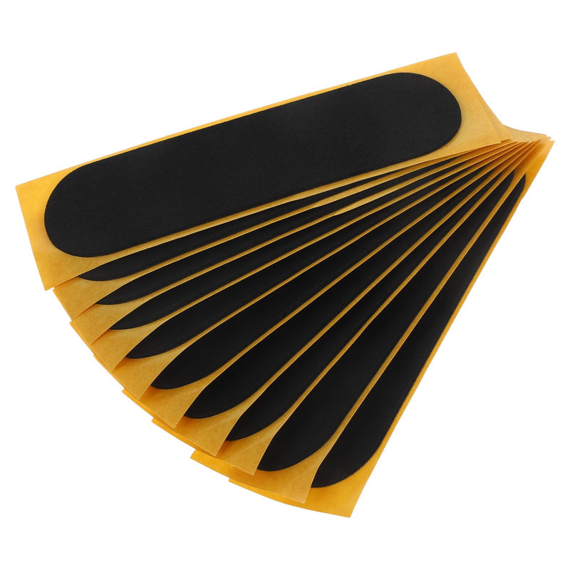 SUPVOX Fingerboard Grip Tape 10Pcs Foam Adhesive Non-Slip Finger Skateboard Tapes 3.93X1.10In Rounded Corners for Mini Skateboard Accessories