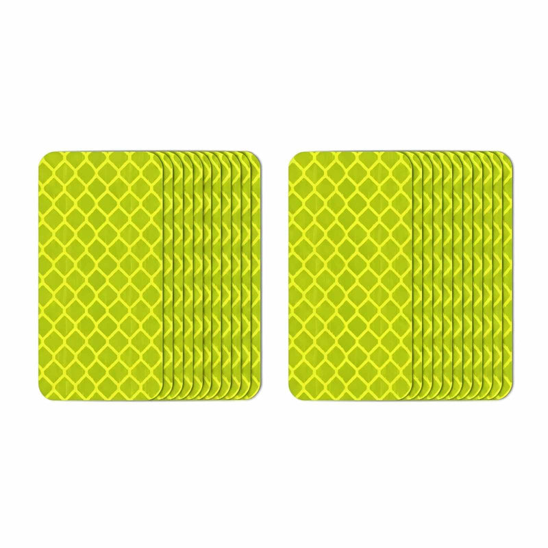 Reflective Stickers 3M DG3 Diamond Grade, 20 Pcs Waterproof Safety Reflective Tape for Truck Trailer Bike Motorcycle, 3.15"x1.18" Fluorescent Yellow-Green Reflectors for Driveway Entrance