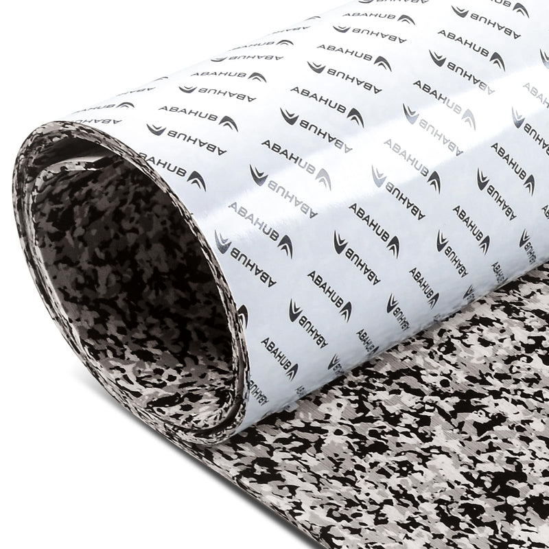 Abahub EVA Foam Boat Flooring Brushed Pattern Marine Decking Sheet with Self-Adhesive Carpet for Motorboat Kayak Surfboard SUP 96''x16''/47'' Camo Black 96''L x 16''W
