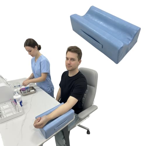 Phlebotomy Arm Wedge Pillow with Stability Slot（Blue） Blue
