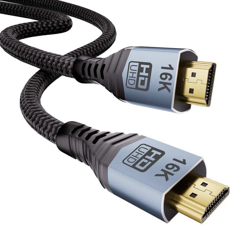 16K 10K 8K HDMI ARC/eARC Cable 2.2 for Soundbar 5FT/1.5M, 16K@60Hz 8K@240Hz 4K@480Hz High Speed HDMI Cord for Home Theater, 96Gbps, Dolby Atoms, DTS:X, for PS5, Laptop, Monitor, Roku TV