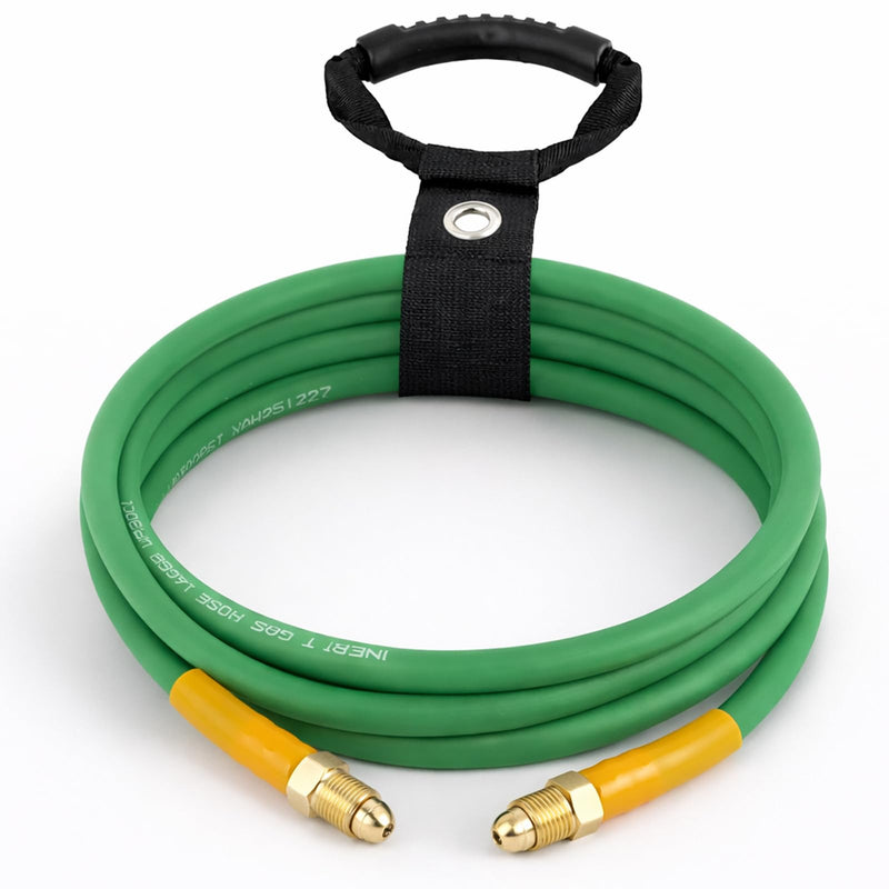 [Australia - AusPower] - 8.2FT Argon Gas Hose, Inert Gas Welding Hoses for MIG/TIG Welding Regulator, Argon CO2 Gas Regulator Adapter Hose for MIG/TIG Welder Flowmeter 1/4", 5/8" UNF-18RH Argon Gas Fitting for MIG, TIG, Etc 8.2FT 