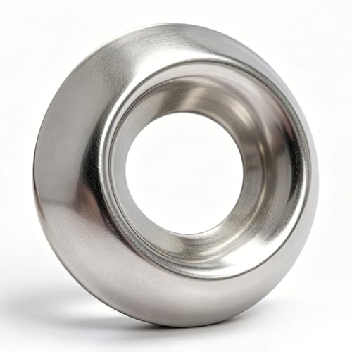 Party Animals #10 countersunk washers, 304 stainless steel support cup washers for flat head screws, silver, 250 pieces