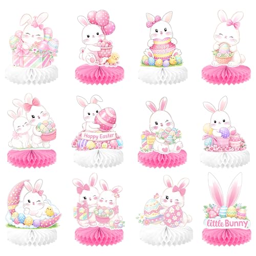 KatchOn Easter Centerpieces for Tables, Pack of 12 Pink
