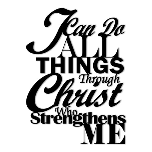 Tumwisk Christian Wall Art，I Can Do All Things Through Christ Decor
