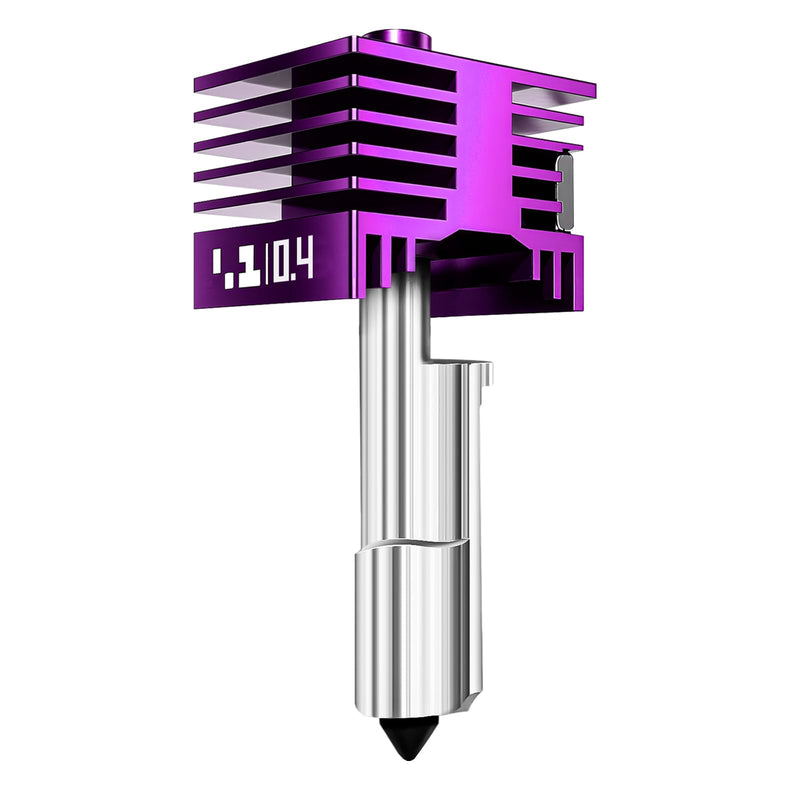 Upgraded 0.4mm H2D/H2S/H2C/P2S/A1/A1 MINI Hotend with Anti-Stick MPVD Coating - High Speed Hardened Steel P2S Nozzle for Bambu Lab P2S,H2/A1 Series 3D Printers, Bamboo Lab Parts & Accessories 0.4mm Hotend*1
