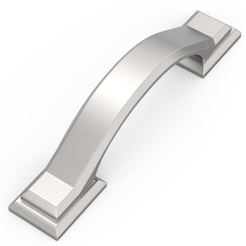 10 Pack 2.5 Inch Cabinet Pulls Brushed Satin Nickel Cabinet Handles Zinc Alloy Drawer Pulls Solid Cabinet Hardware 2-1/2" Hole Center(64mm) 10