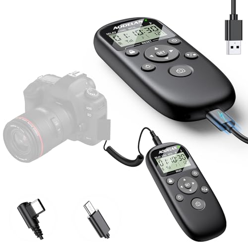 Rechargeable Intervalometer Timer Shutter Release Remote with LCD Screen Timer Shutter for Sony