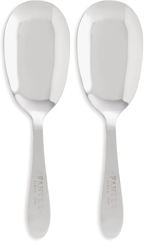 Fante's Pasta Serving Spoon, Stainless Steel, The Italian Market Original since 1906 (Pack of 2) Single (Pack of 2)