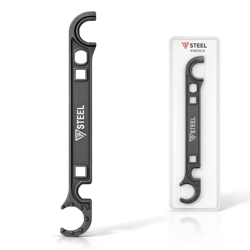 Armorers Wrench, Heat-Treated 42CrMo Steel Heavy-Duty Multi-Function Tool, Precision Spanner Wrench for Assembly & Maintenance, Rust-Resistant Manganese Phosphate Coating, Ergonomic Grip