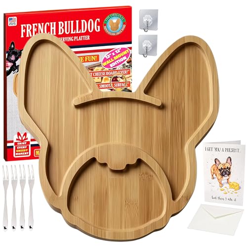 Frenchie The French Bulldog Cheese Board & Wall Art - 12" Ultimate Gift Set