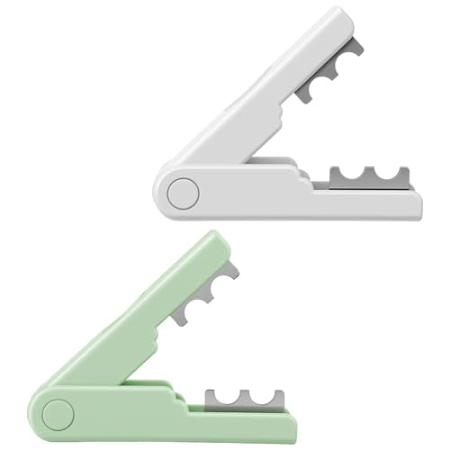 Pack of 2 Rose Thorn Remover Tool for Removal, Efficient Rose Cutting, Florist Supplies, Accessories Tools for Burr Removal for Garden, Florists, Gardening, Flower Arrangements (Green, White)