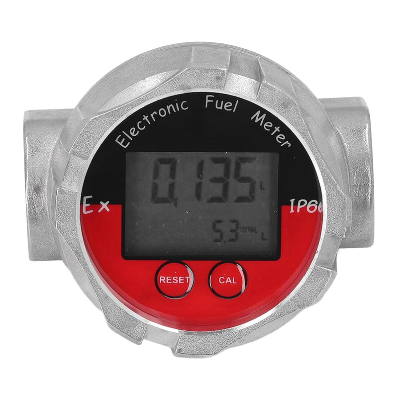 Ubric 1 Inch Stainless Steel Flow Meter Electronic Digital Flow Meter Stainless Steel Liquid Water Petrol Kerosene Oil