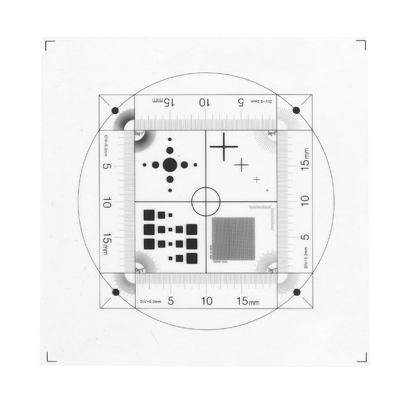 Ubric Microscope Micrometer Calibration Part, Microscope Measurement Calibration Film with Flexible PET for Accurate Measurements