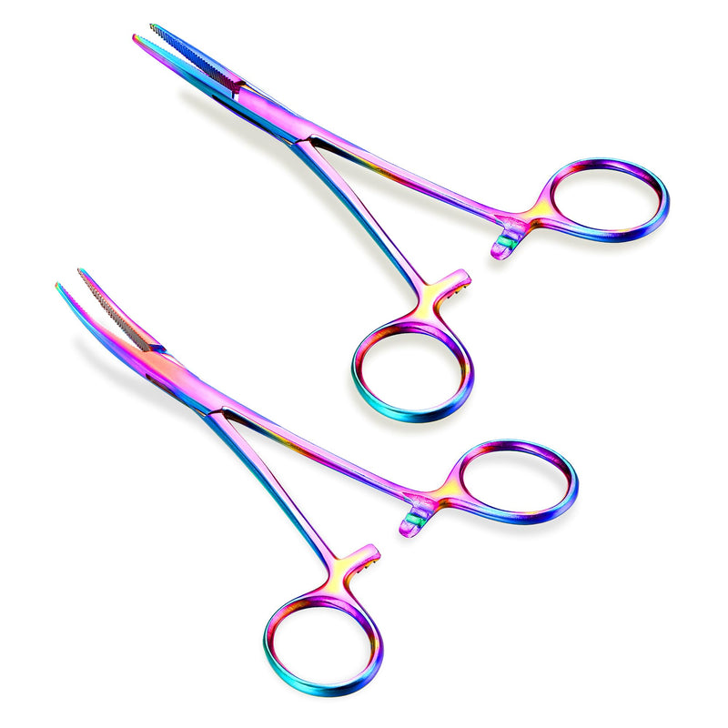 Sllaiss Piercing Ball Screw Piercing Pliers 316L Surgical Steel | Piercing Change Set Stainless Steel for Piercing Jewelery Change Aid Ear Nose Septum for Fishing DIY Craft Pet Care Colorful