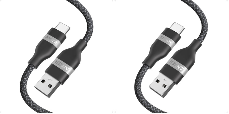 Anker Car Carplay Cable for iPhone 17 16 Pro Max Plus, Upcycled Braided USB A to USB C Car Charger Cord for Samsung Note20 and More (3FT, Black) (Pack of 2) 3ft (Pack of 2)