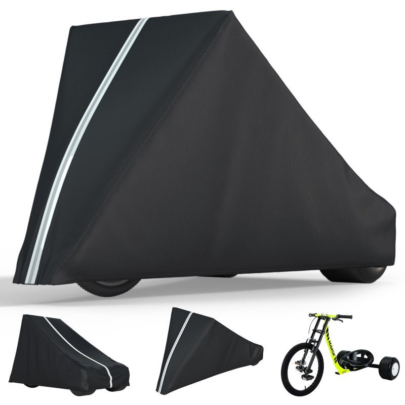 [Australia - AusPower] - Drift Trike Cover, Fits Razor DXT Drift Trike, Dimensions 60L × 32W × 30H In, Made From 600D High-Strength Silver-Coated Waterproof Oxford Fabric, Dustproof and Waterproof, Includes Storage Bag 