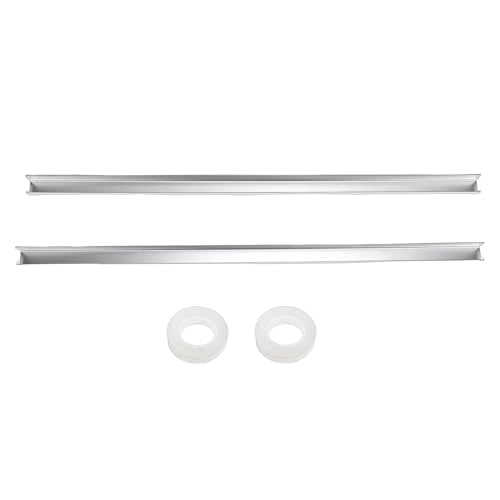 2pcs Cabinet Protectors for Kitchen Cabinets, 304 Stainless Steel Cabinet Protector Edge Guard Slip On Edge Guard for 0.75in Thick Doors and Drawers (23inch)