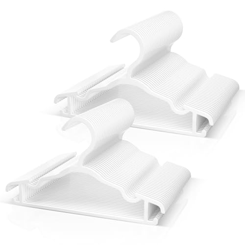Baby Hangers Kids Plastic Hangers for Closet Non-Slip Toddler Hanger for Infant Child Clothing, Small Children Hanger Ideal for Boys and Girls Closet Pants Coats Skirts - 60 Pack, White