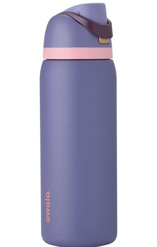 Owala FreeSip Stainless Steel Water Bottle, Blue Jay, 32 oz