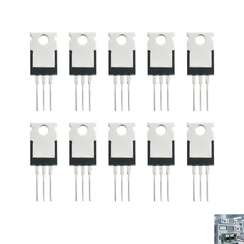 Pack of 10 IRFZ44N N-Channel MOSFET Transistors 55V 47A 3-Pin TO-220AB IRFZ44NPBF Transistors