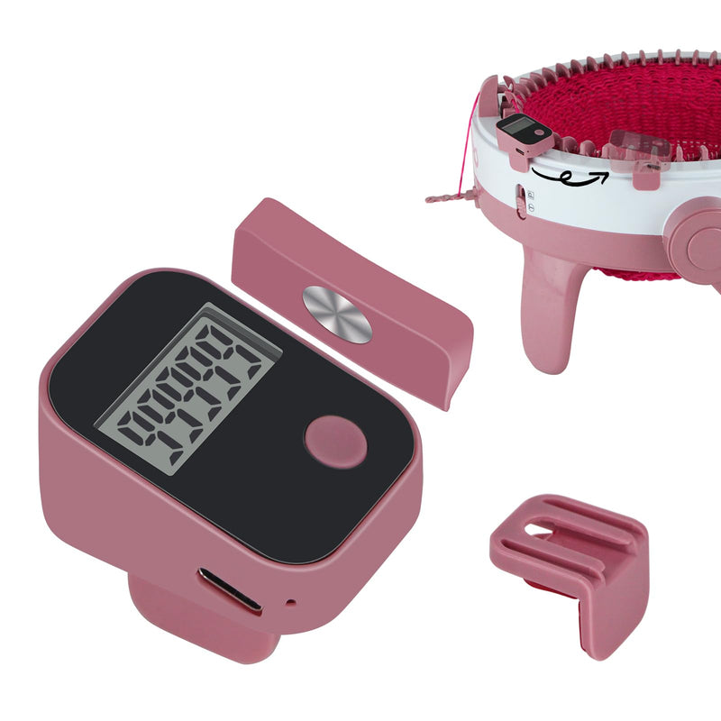 Rechargeable Knitting Machine Counter, Row Counter for Knitting, Suitable for 32, 40 and 48 Needles, Charges Quickly and Install Easily, Knitting Machine Accessories